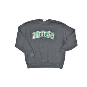 Champion North Texas Sweatshirt Men's Gray Size 2XL UNT Crewneck 🏈